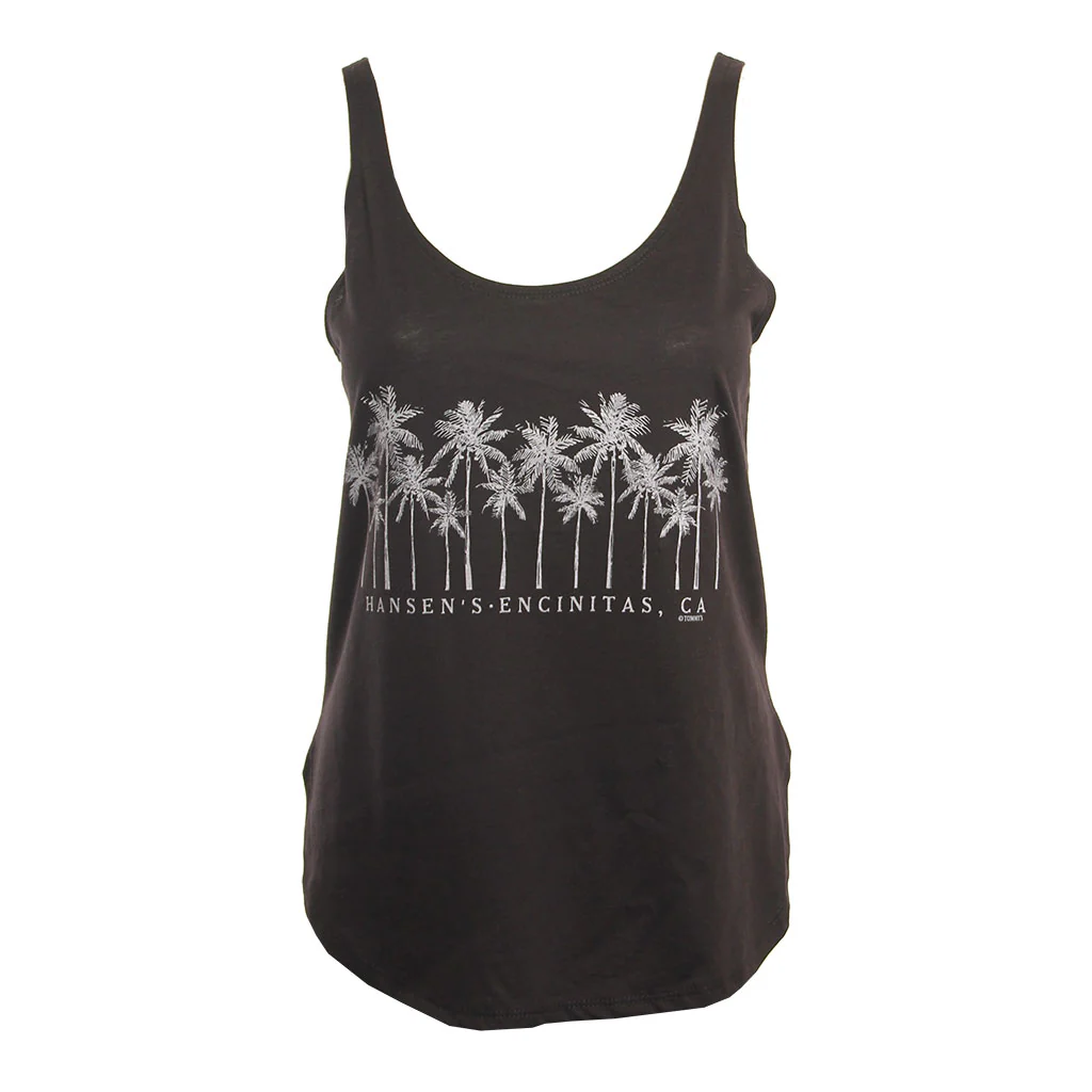 Hansen Womens Tank Top Sketch Palm