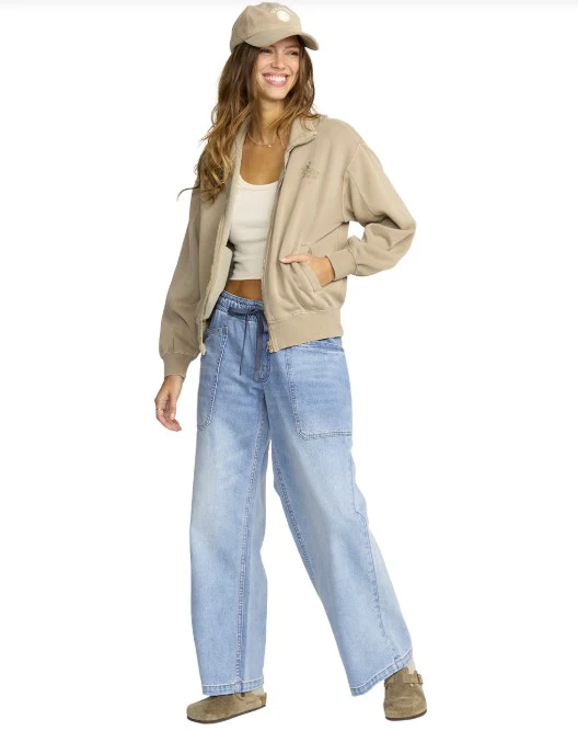 Billabong Womens Sweatshirt Sun Lit Zip Fleece