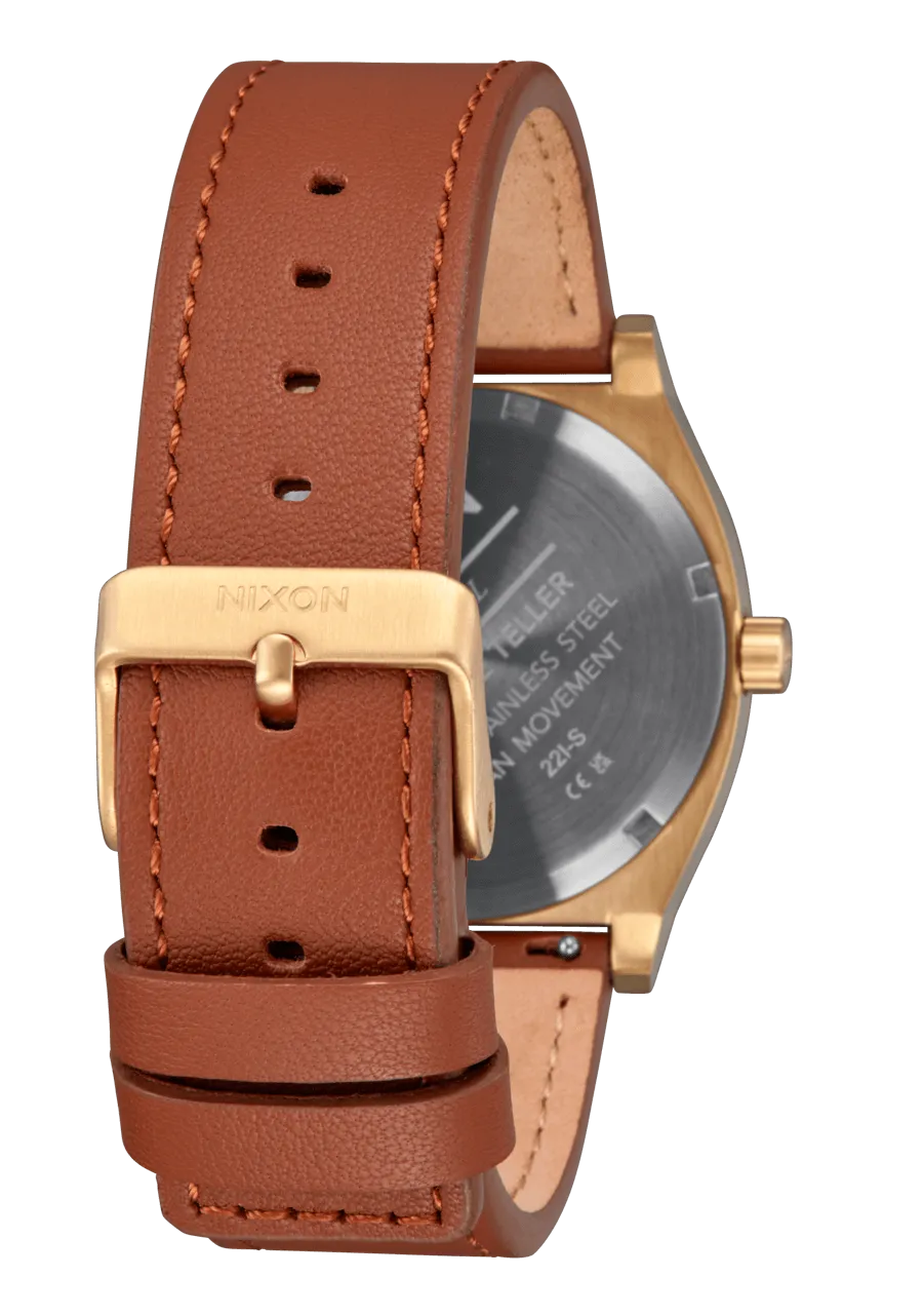 Nixon Watches Time Teller Leather