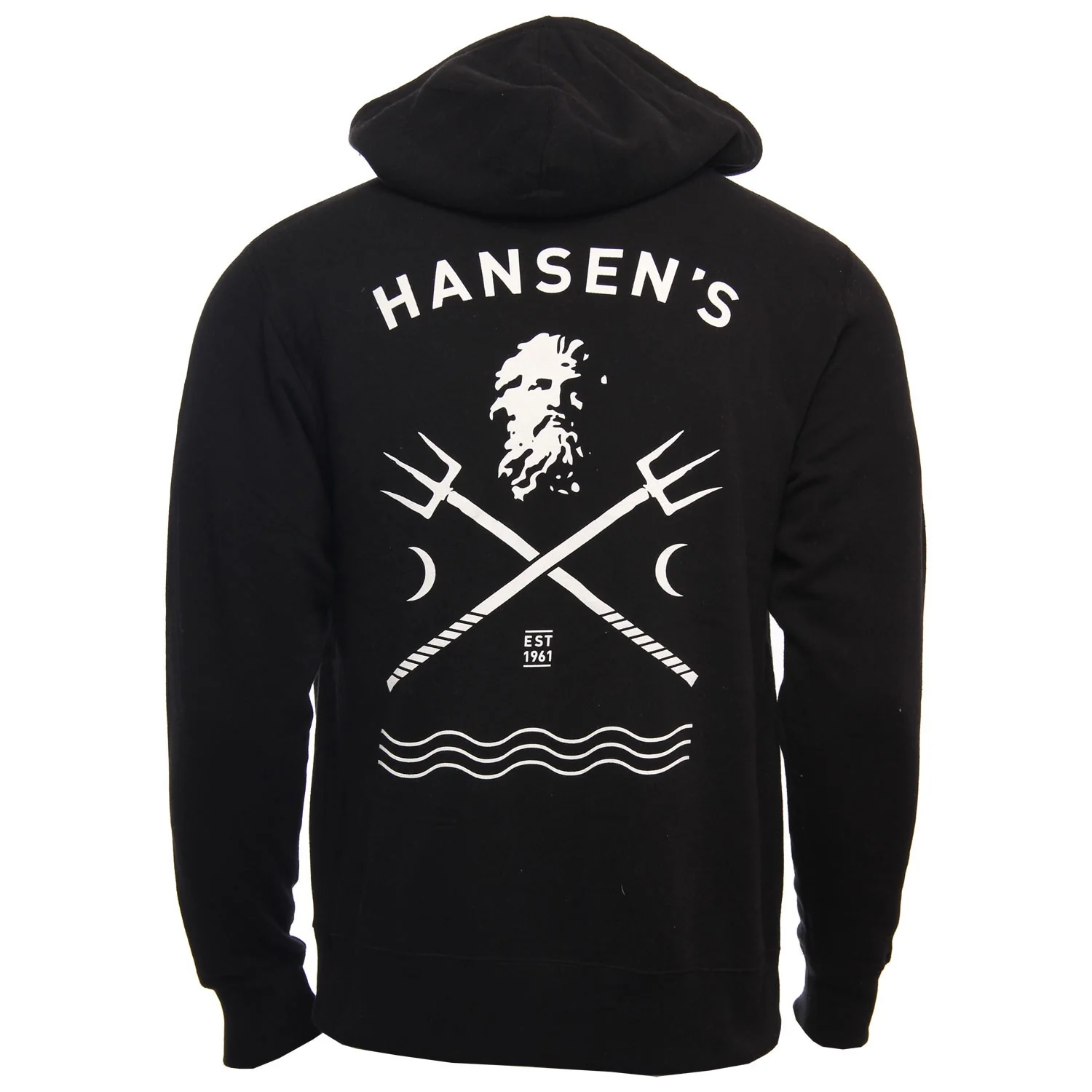 Hansen Mens Sweatshirt Zip Up Hooded Neptune