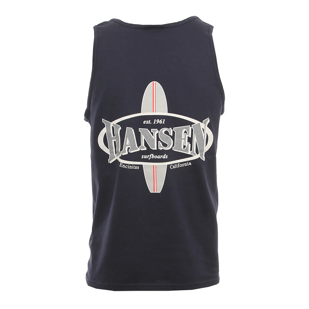 Hansen Mens Tank Top Surfboard