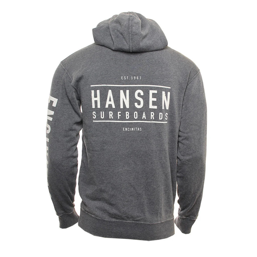 Hansen Mens Sweatshirt Box Corp Logo Hoody