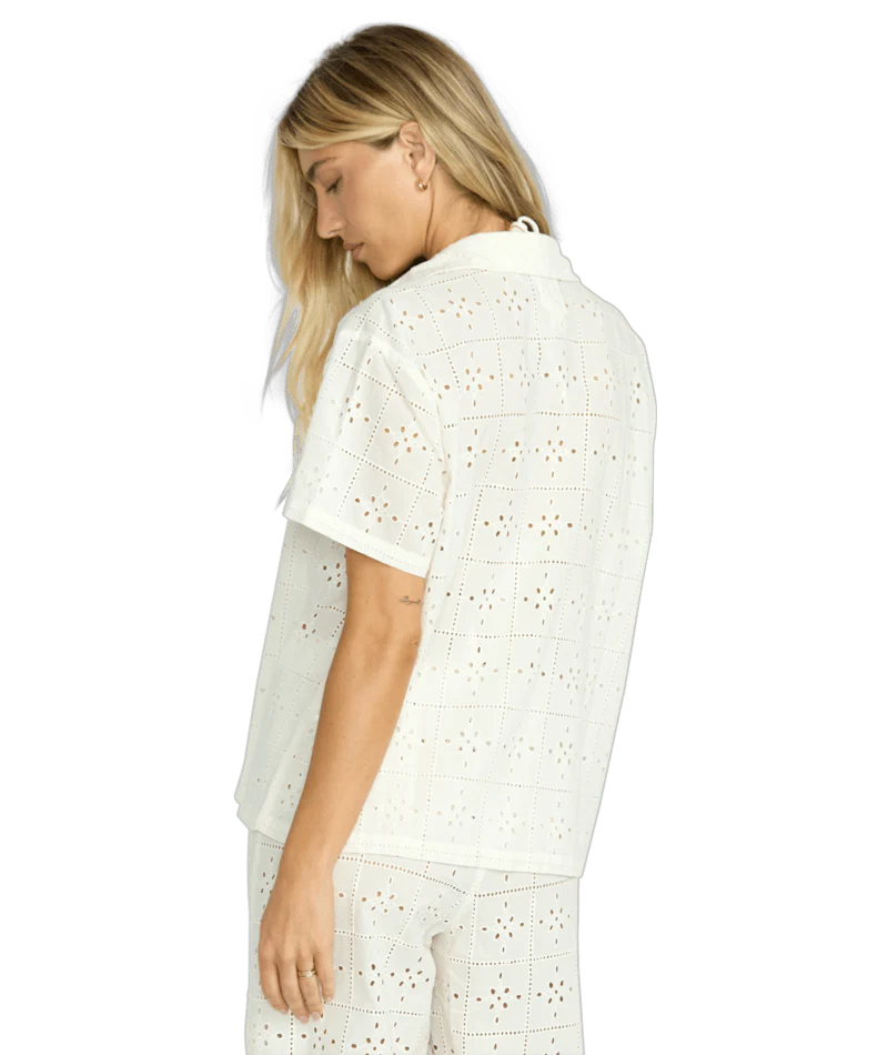 Billabong Womens Shirt Eyelet Crush SS Woven