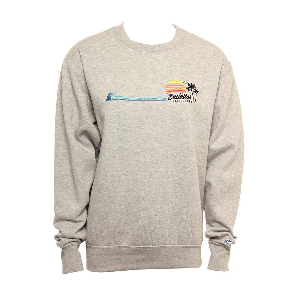 Hansen Womens Sweatshirt Inshore Wave Palm Crew