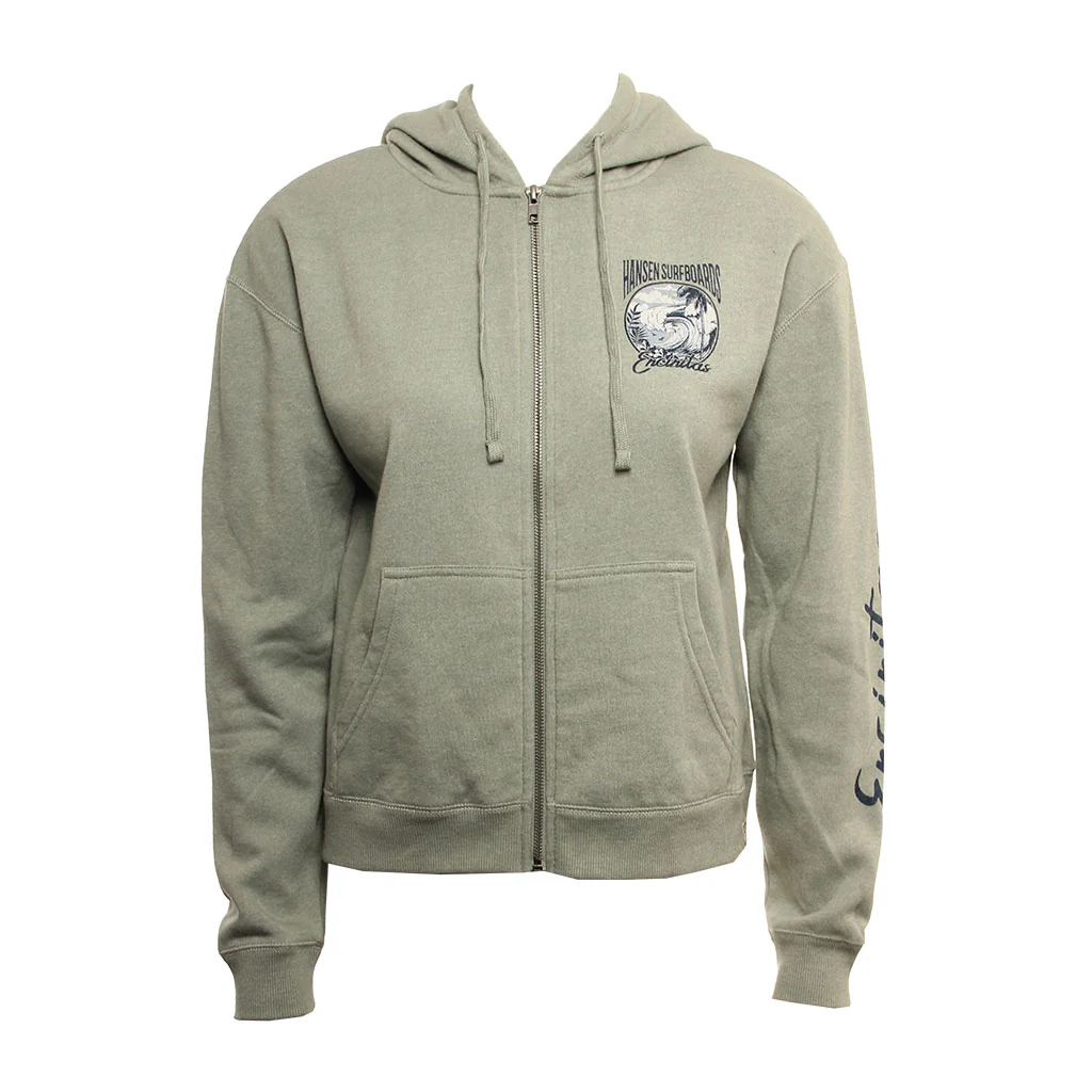 Hansen Womens Sweatshirt Force Of Nature Zip Hoodie