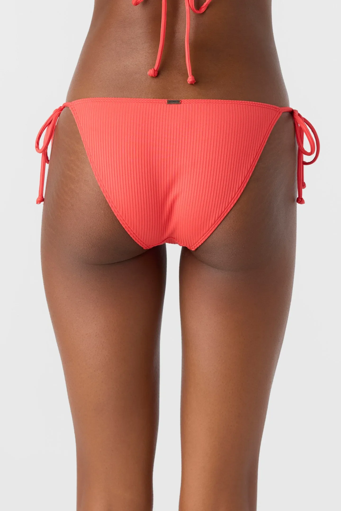 Oneill Womens Bikini Bottoms Saltwater Solids Rib Maracas Tie Side