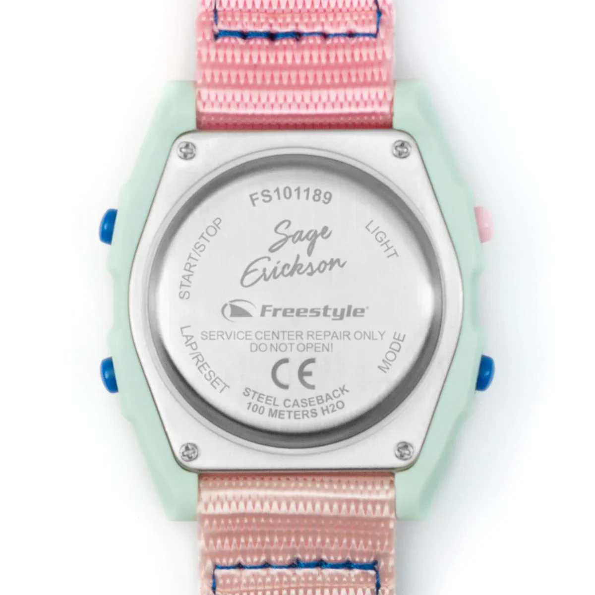 Freestyle Watch Shark Clip Sage Erickson Signature Blue Sage Pink