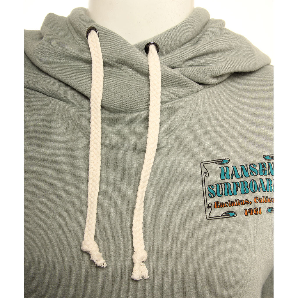 Hansen Womens Sweatshirt Bells Xover Neck Hoodie