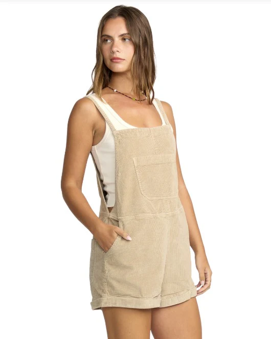 Billabong Womens Romper Wild Pursuit Cord Overall