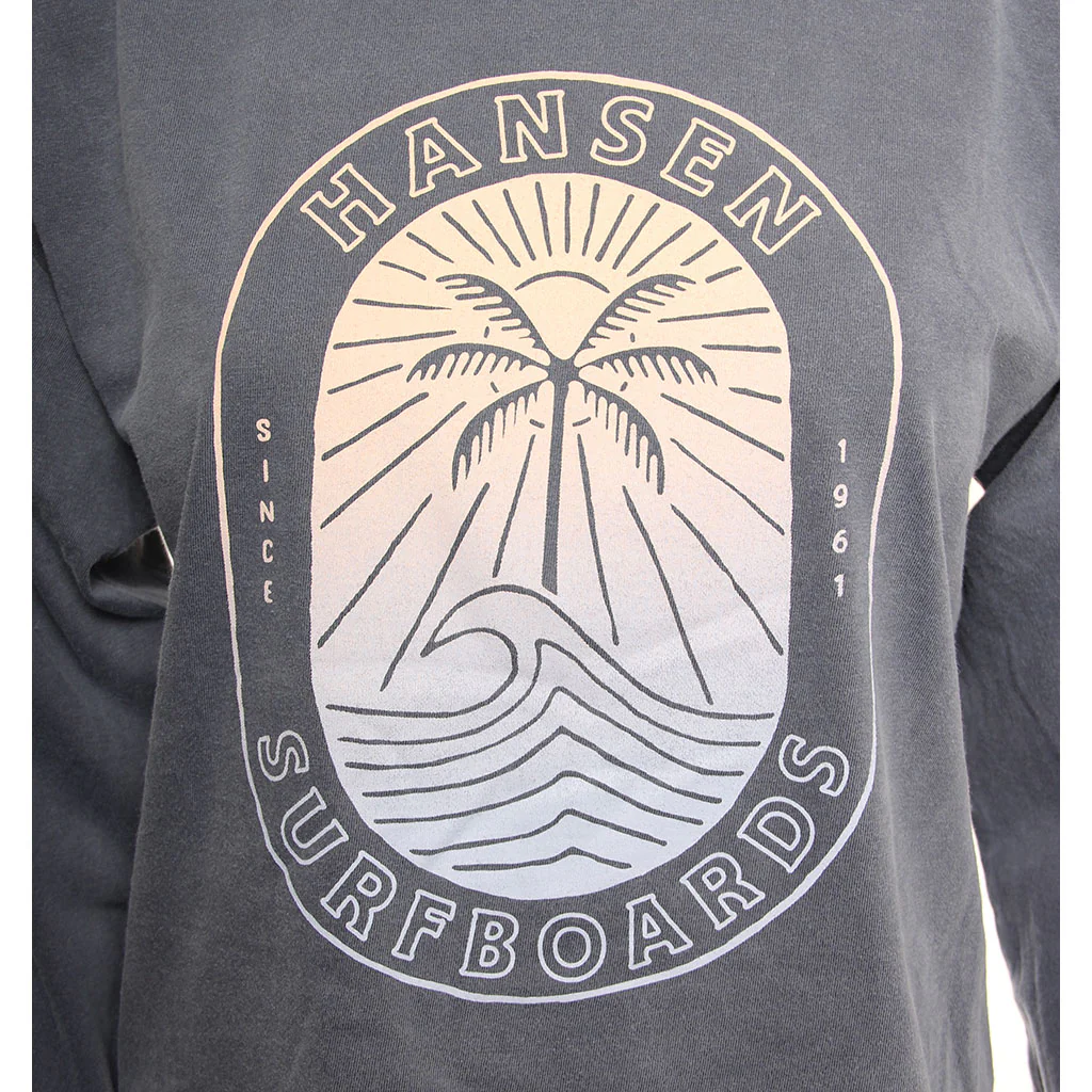 Hansen Womens Shirt Olas Palmas Long Sleeve