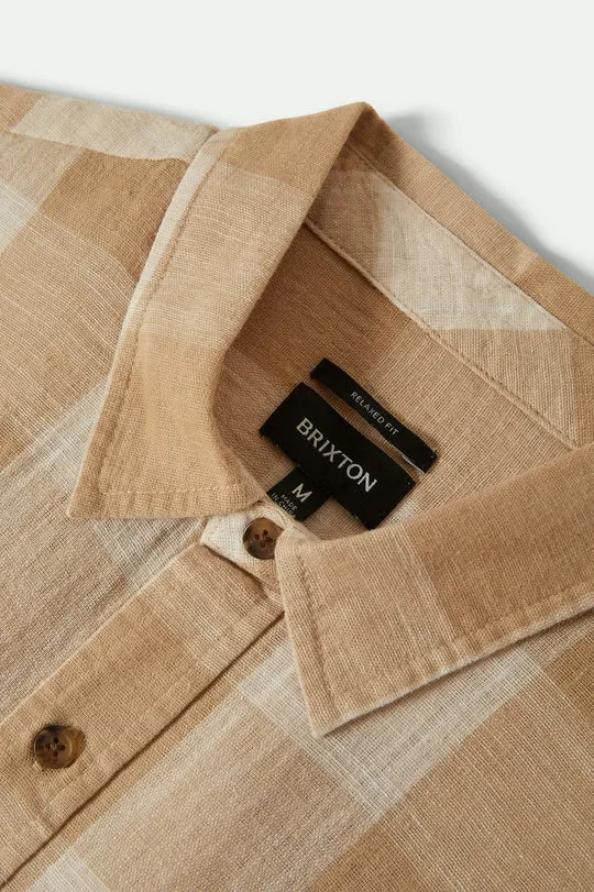 Brixton Mens Shirt Cru Linen Blend