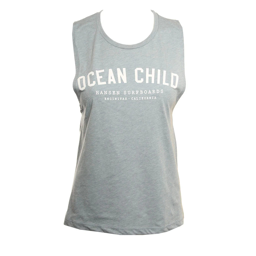 Hansen Womens Tank Top Ocean Child Festival