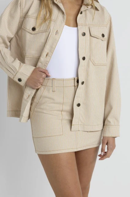 Rhythm Womens Skirt Willa Stripe Mini