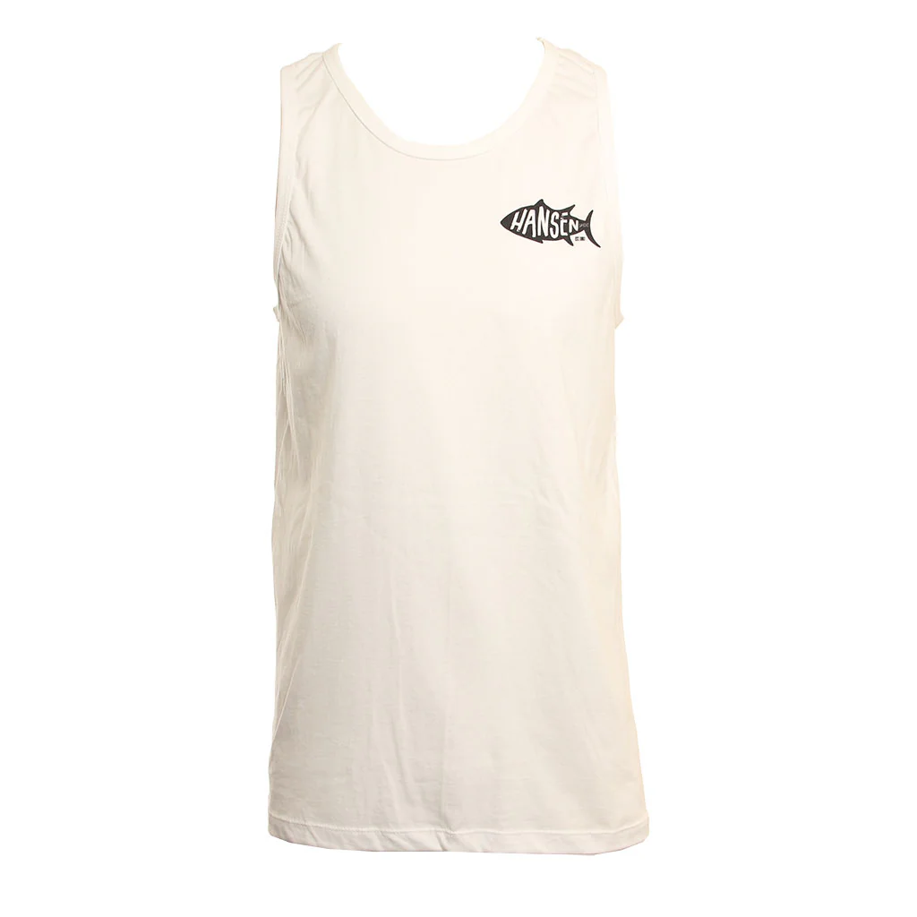 Hansen Mens Tank Top Fishy Logo