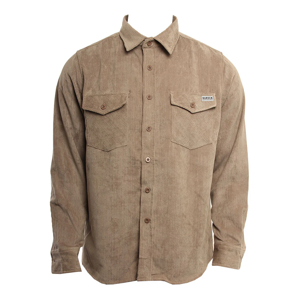 Hansen Mens Woven Junior Corduroy LS