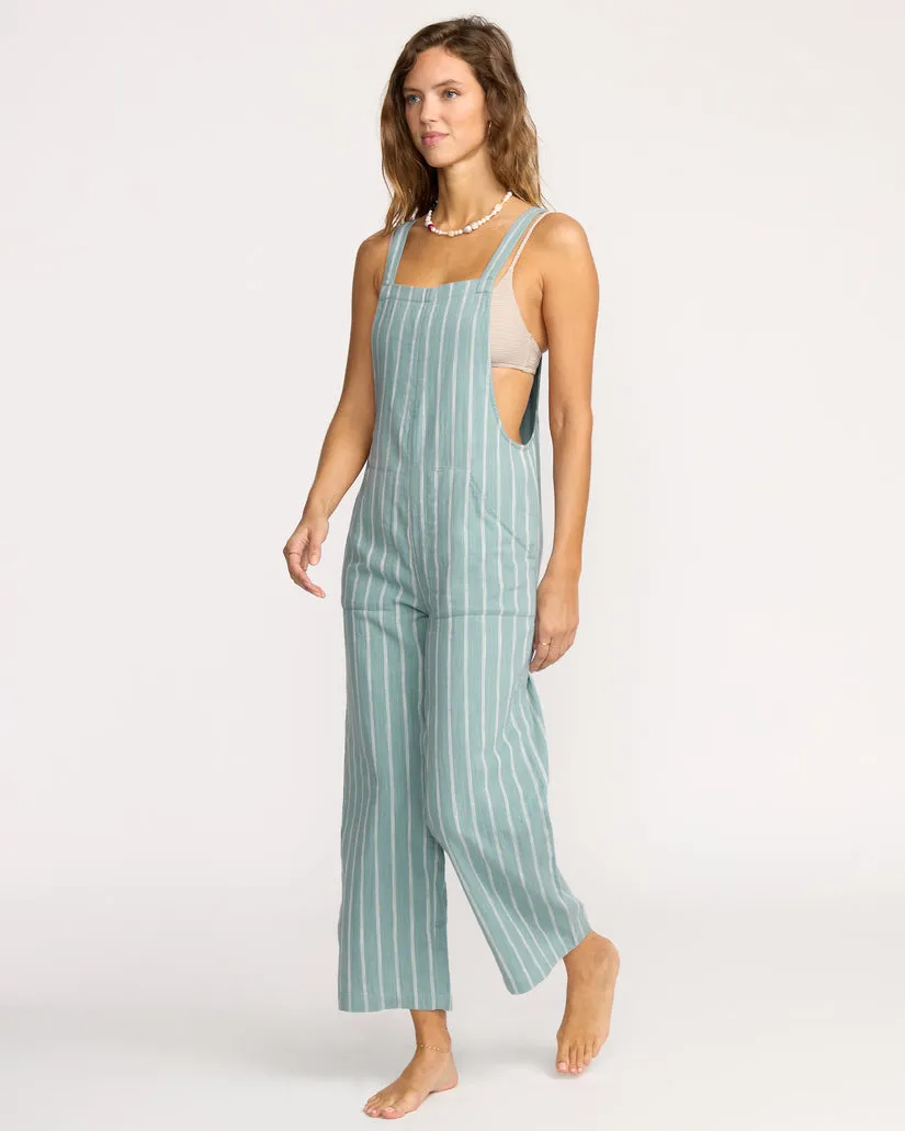 Billabong Womens Jumpsuit Pacific Time Romper Jumpsuit