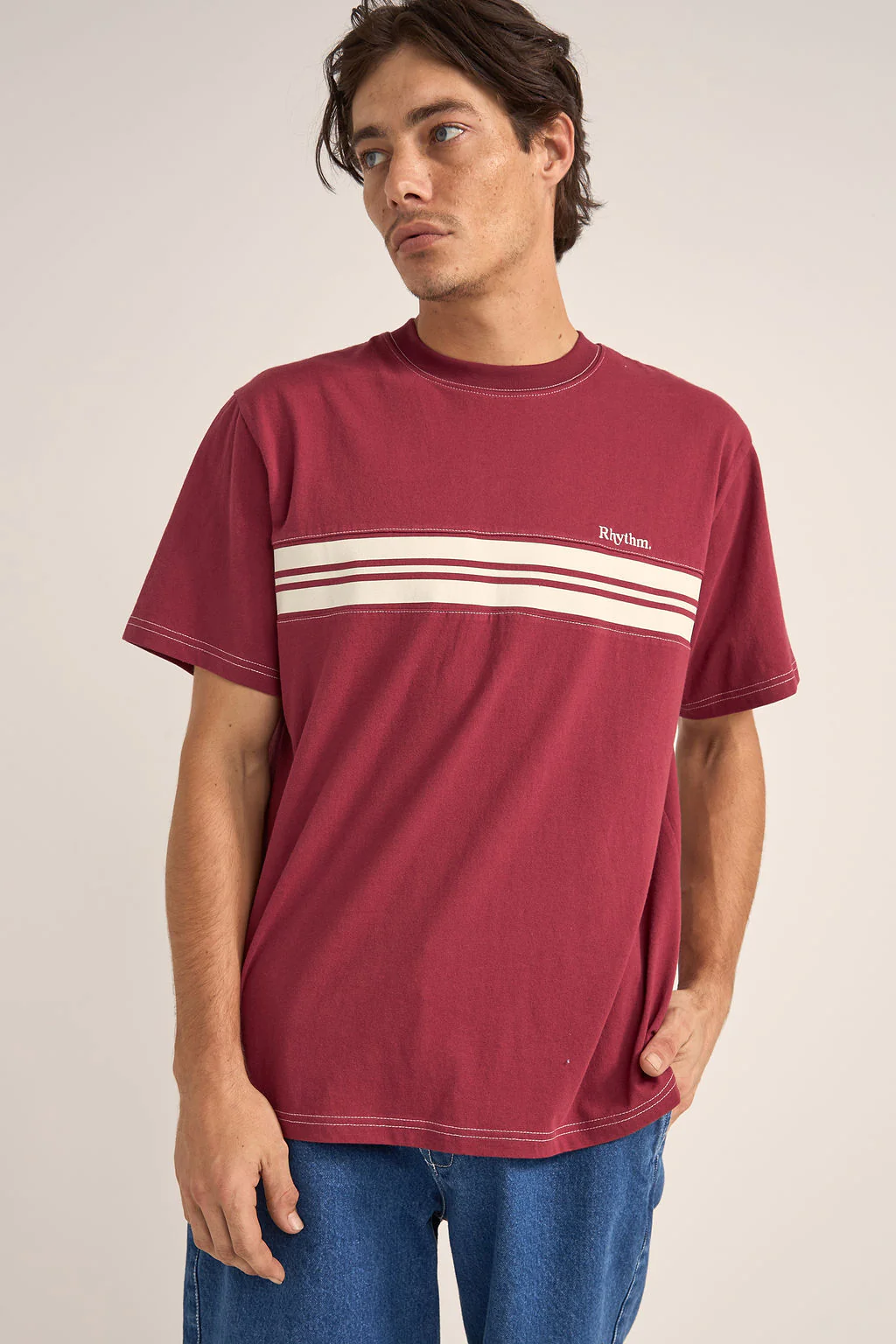 Rhythm Mens Shirt Vintage Panel