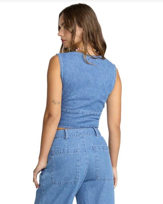 Billabong Womens Vest Indigo Skies Top