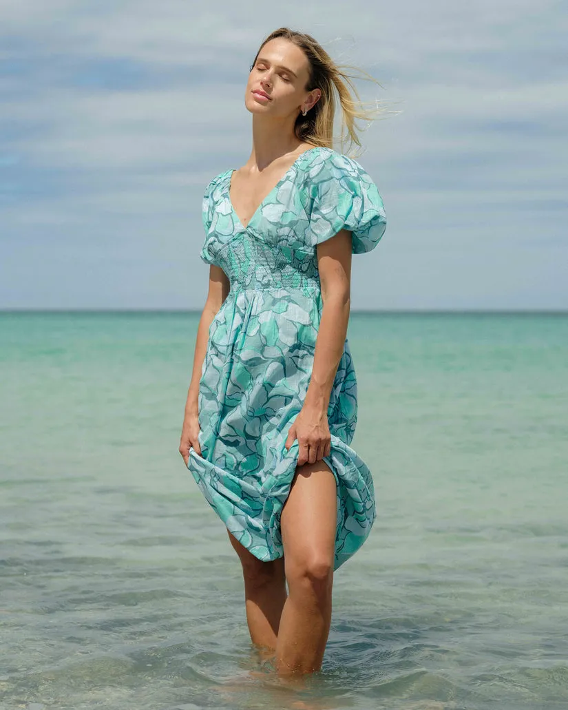 Billabong Womens Dress Go Coastal Midi