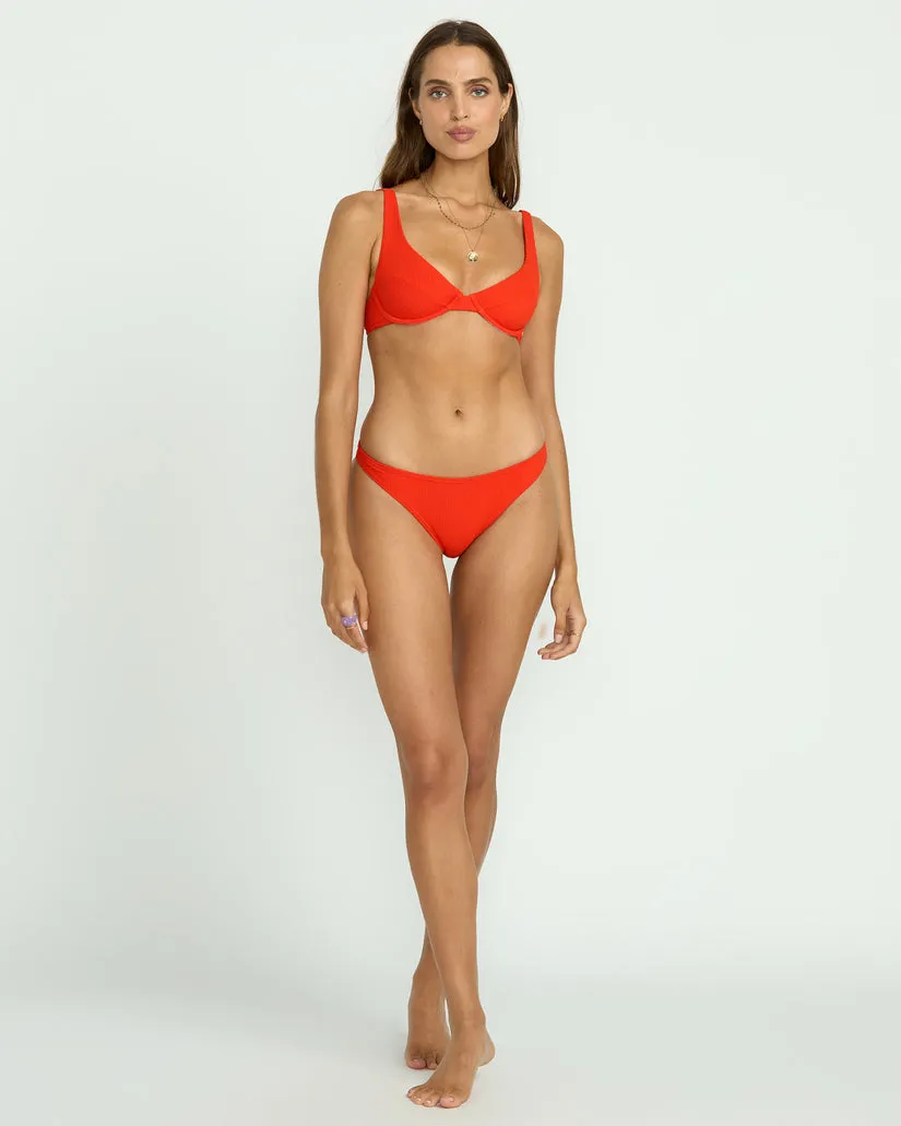 Billabong Womens Bikini Top Red Aloha Marina Underwire