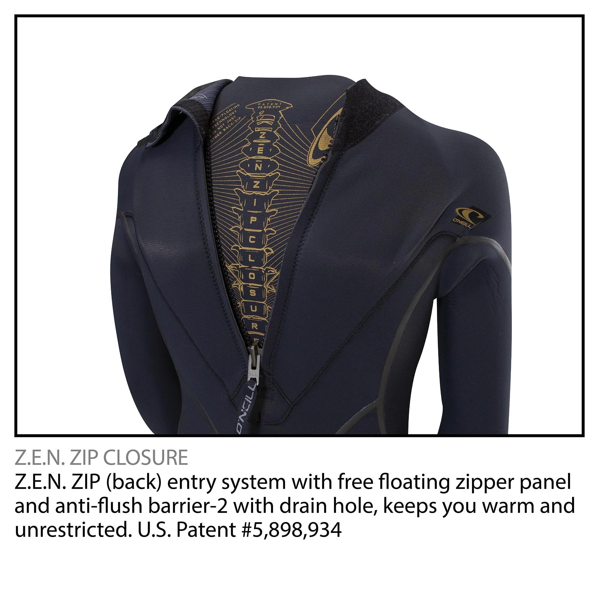 Oneill Mens Wetsuit Psycho One Back Zip 4/3mm Fullsuit