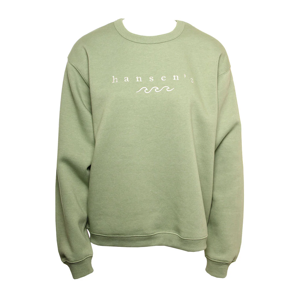 Hansen Womens Sweatshirt Triple Wave Crew
