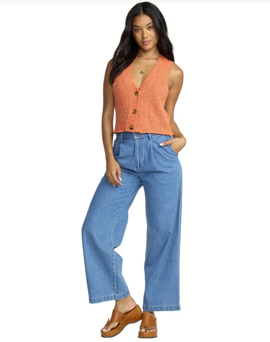 Billabong Womens Tank Top Gia Sweater Tank