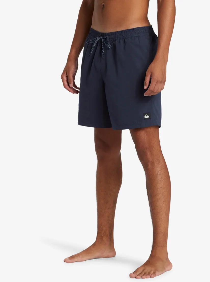 Quiksilver Mens Boardshorts Everyday Solid Volley 17 Elastic Waist