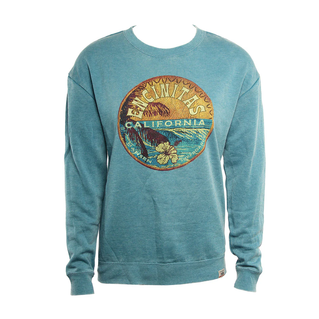 Hansen Womens Sweatshirt Wave Badge Crew