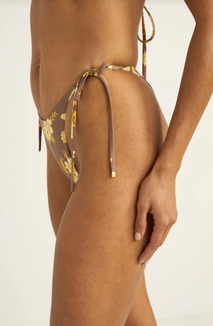 Rhythm Womens Bikini Bottoms Anika Floral Tie Side Hi Cut