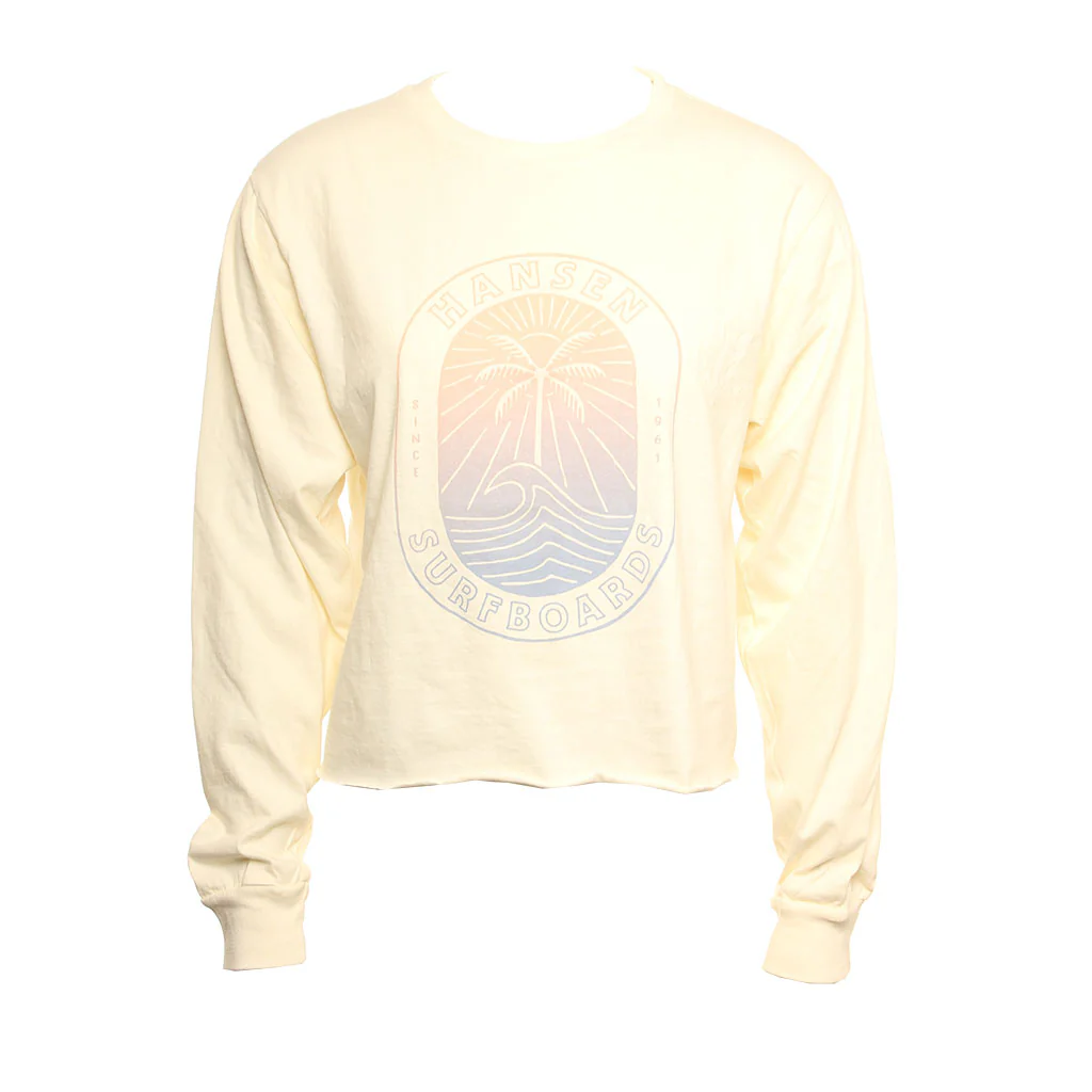 Hansen Womens Shirt Olas Palmas Long Sleeve