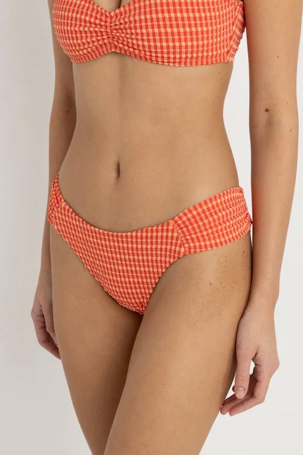 Rhythm Womens Bikini Bottoms Lola Check Soft Side Holiday