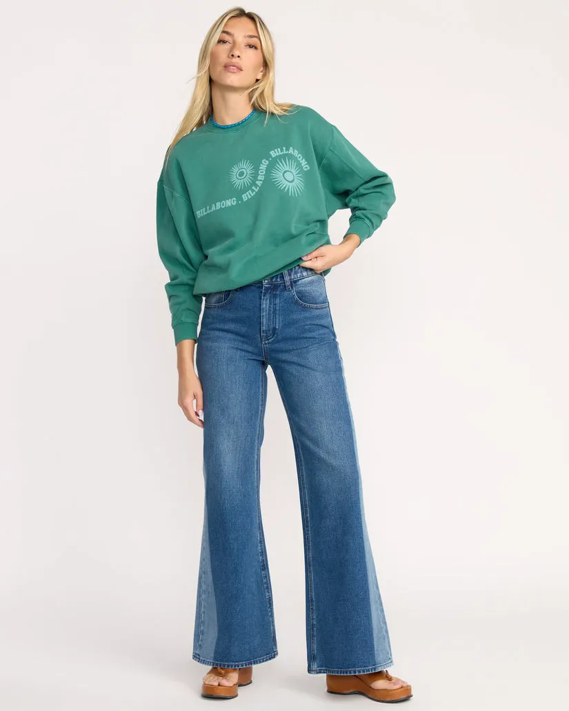 Billabong Womens Sweatshirt Time For Kendal Crewneck