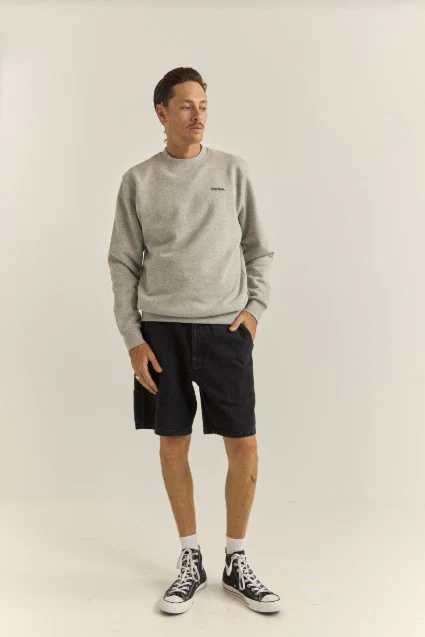 Rhythm Mens Sweatshirt Brand Fleece Crew