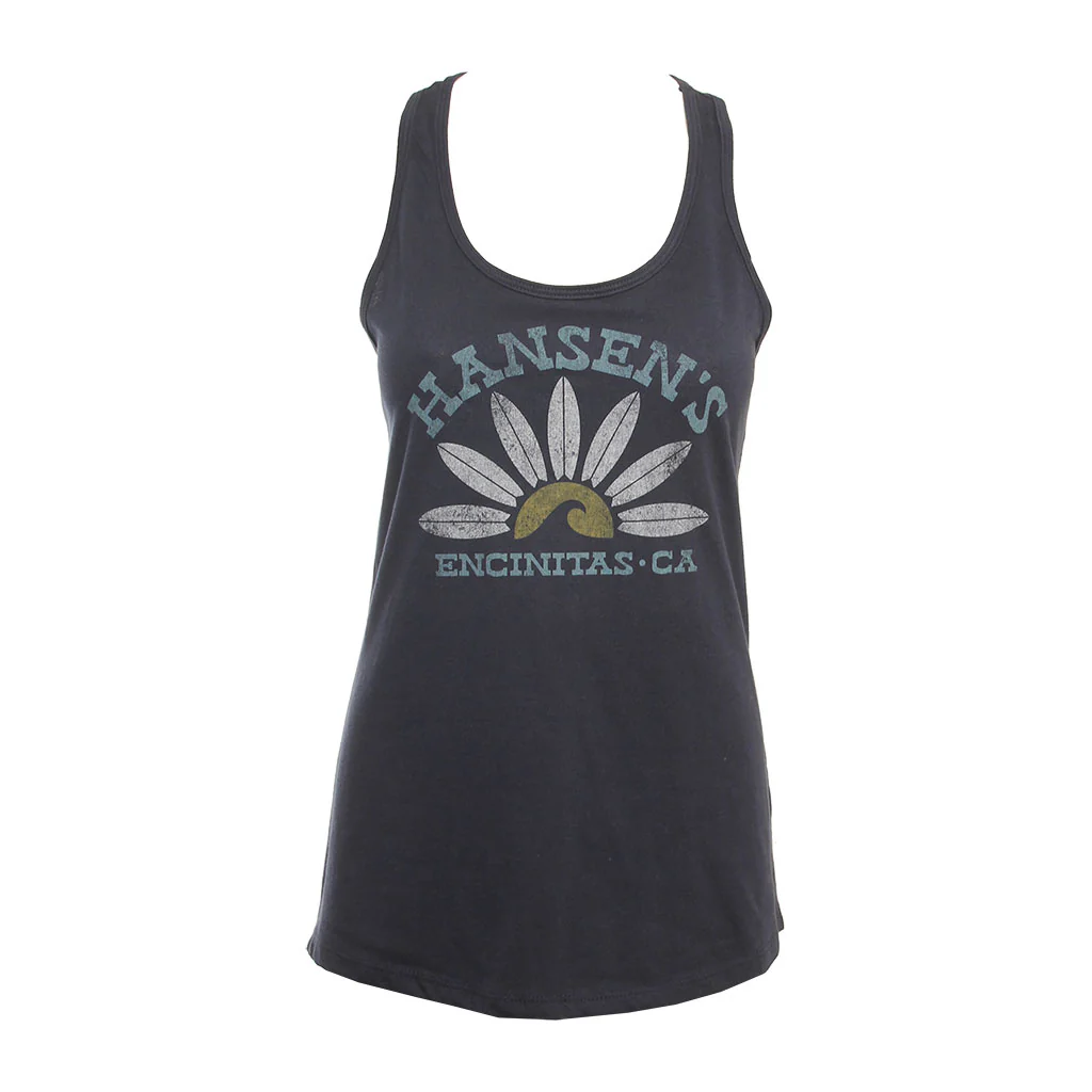 Hansen Womens Tank Top Boards Racerback
