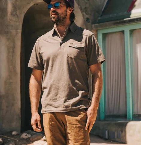 Howler Brothers Mens Knit Ranchero Polo