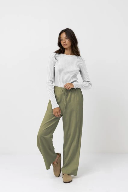 Rhythm Womens Pants Classic Drawstring