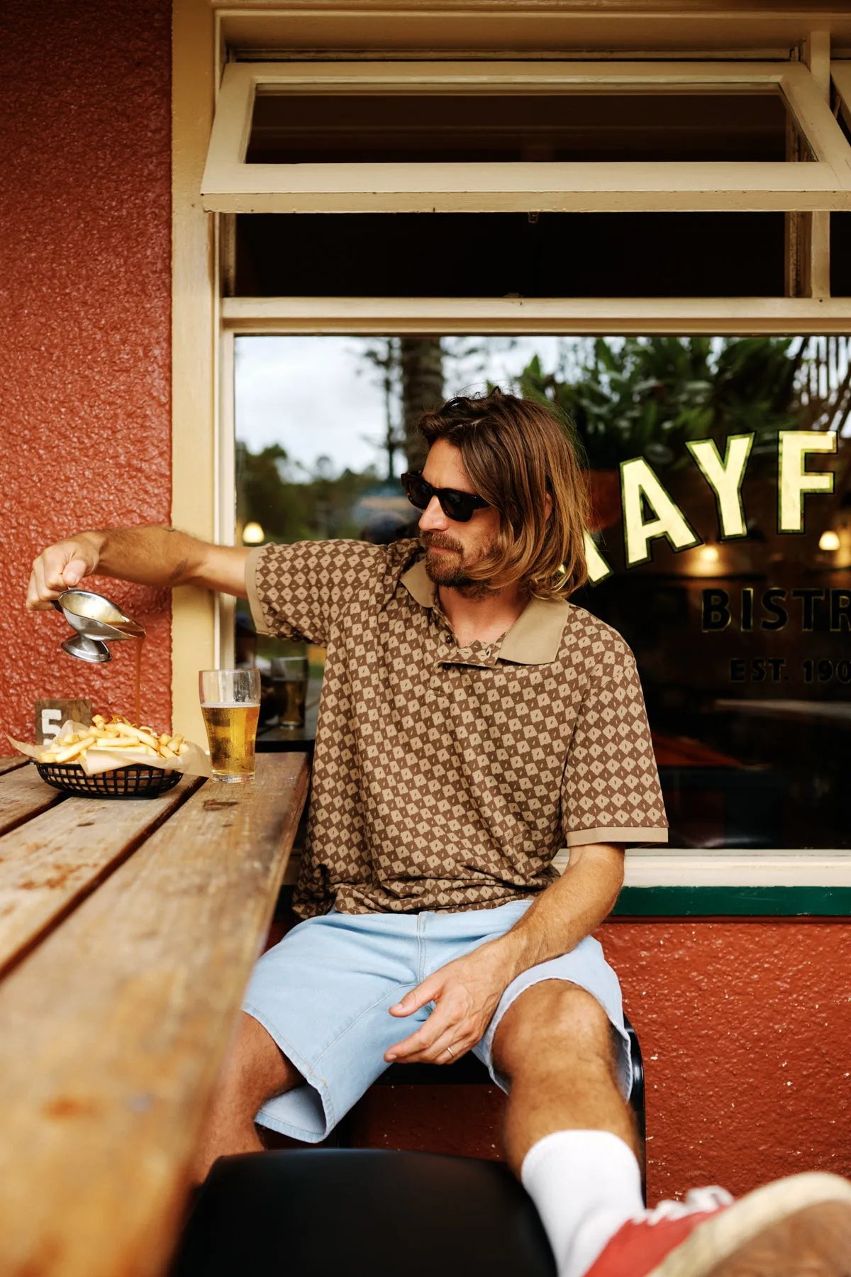 Katin Mens Knit Check Polo