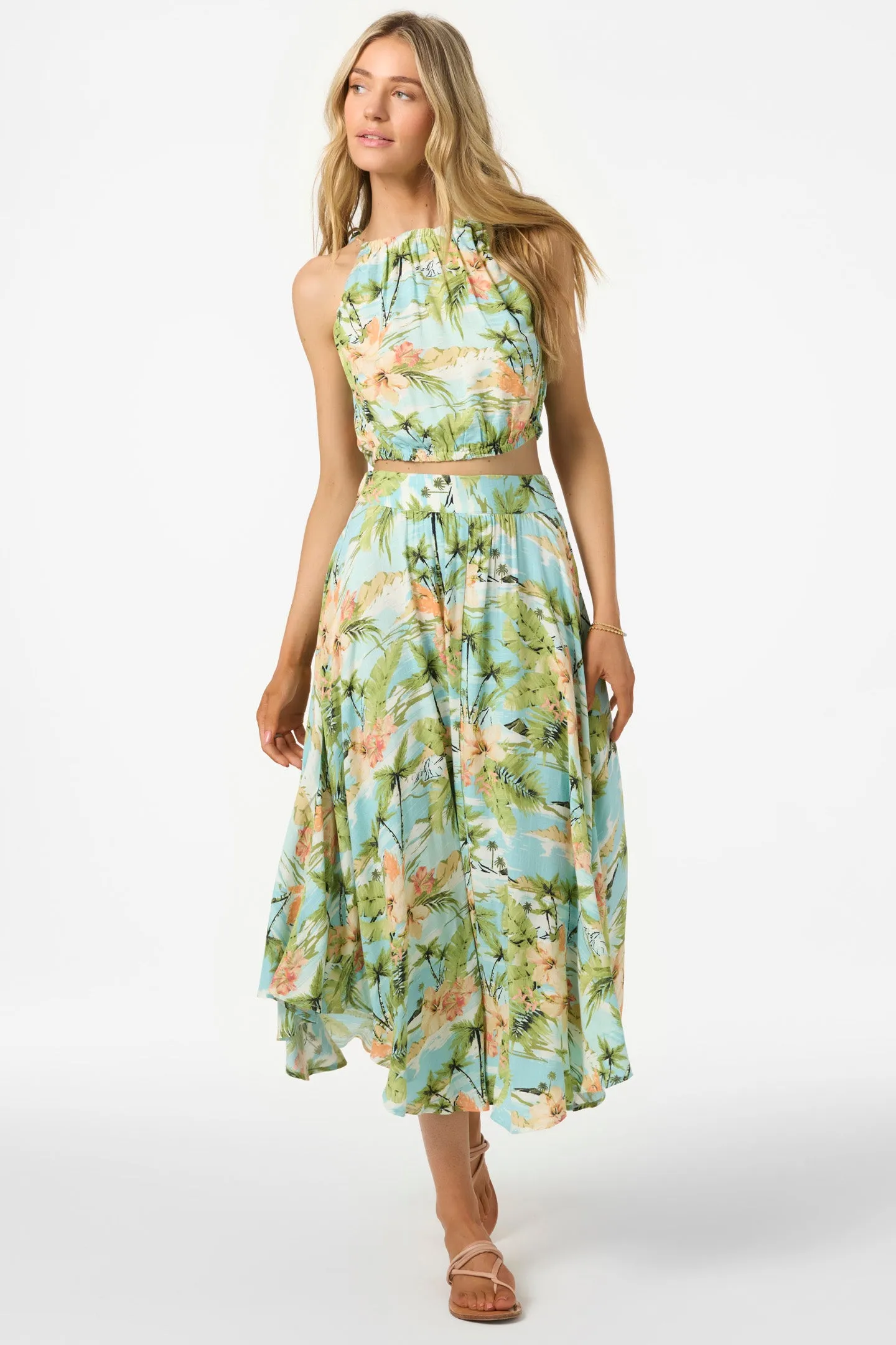 Oneill Womens Skirt Marnie Tropical Maxi