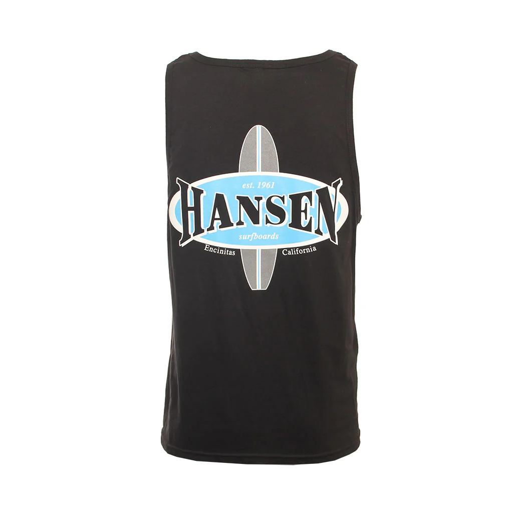 Hansen Mens Tank Top Surfboard New