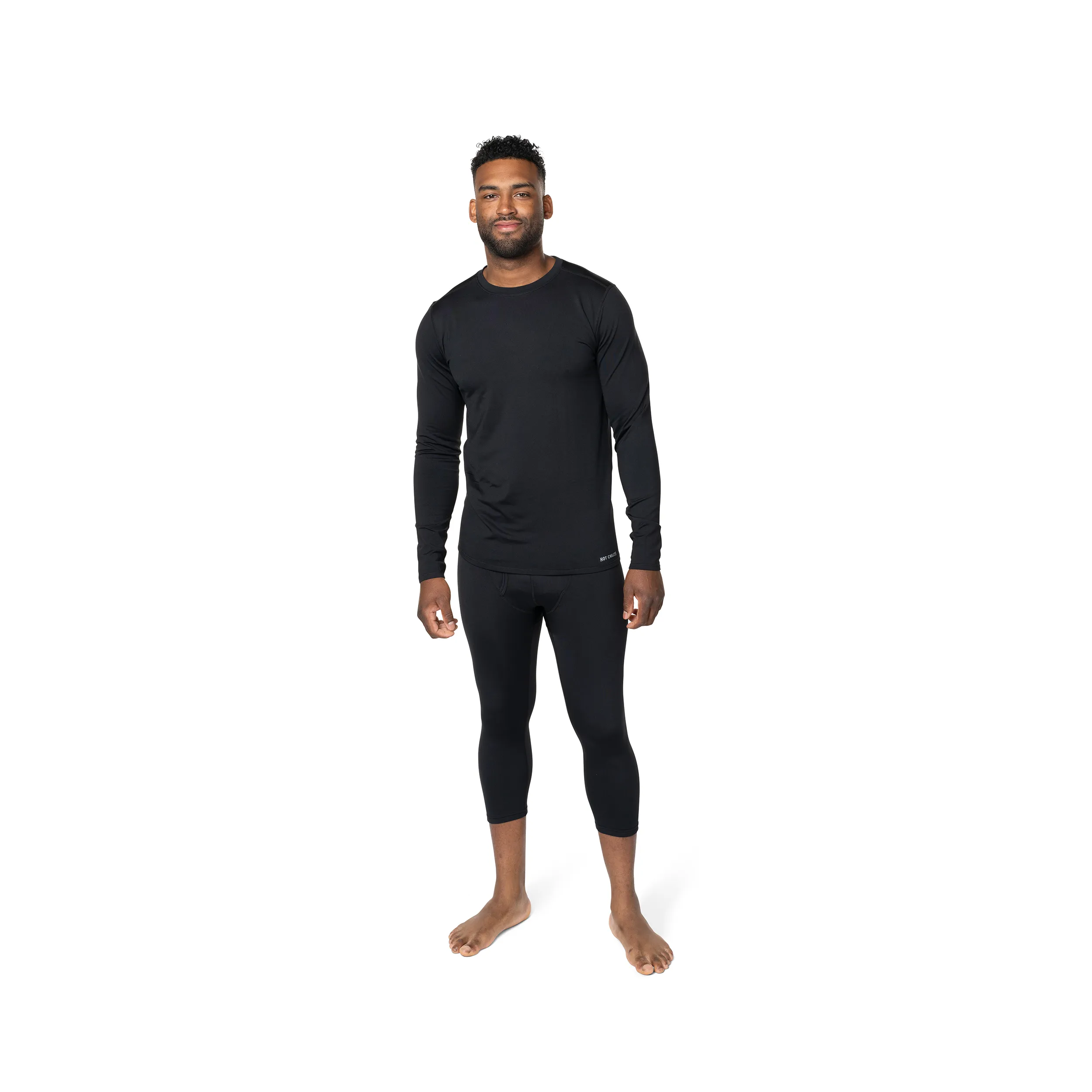 Hot Chillys Mens Base Layers Micro-Elite Chamois Crewneck