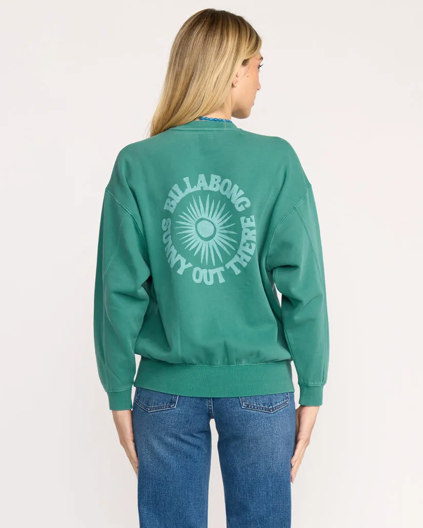 Billabong Womens Sweatshirt Time For Kendal Crewneck