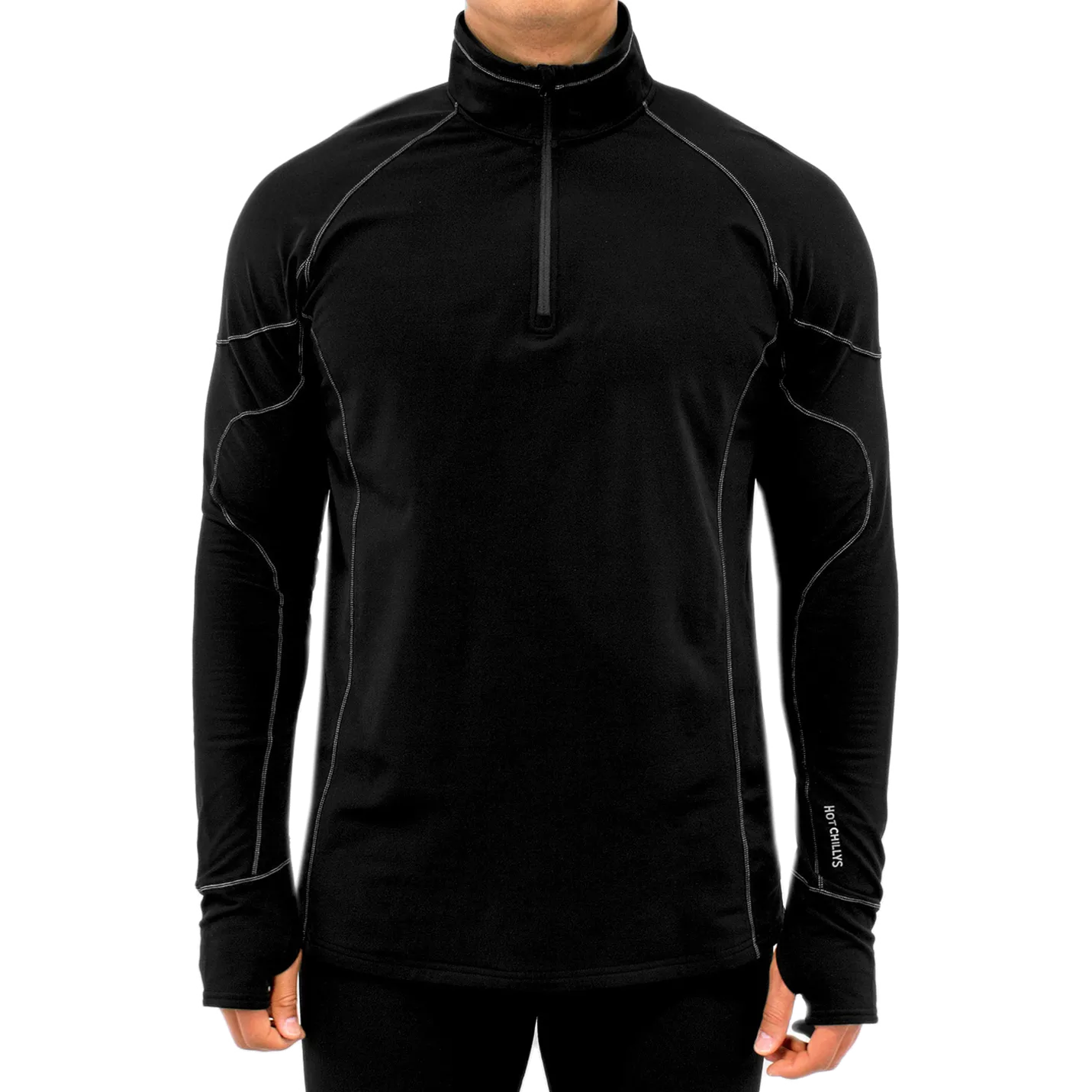 Hot Chillys Mens Base Layers Micro-Elite XT Zip-T