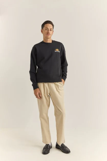 Rhythm Mens Sweatshirt Awake Fleece Crew