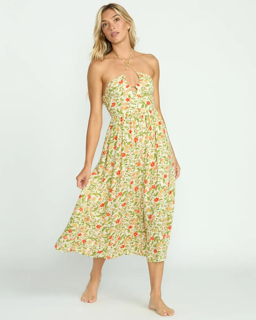 Billabong Womens Dress In Your Heart Midi