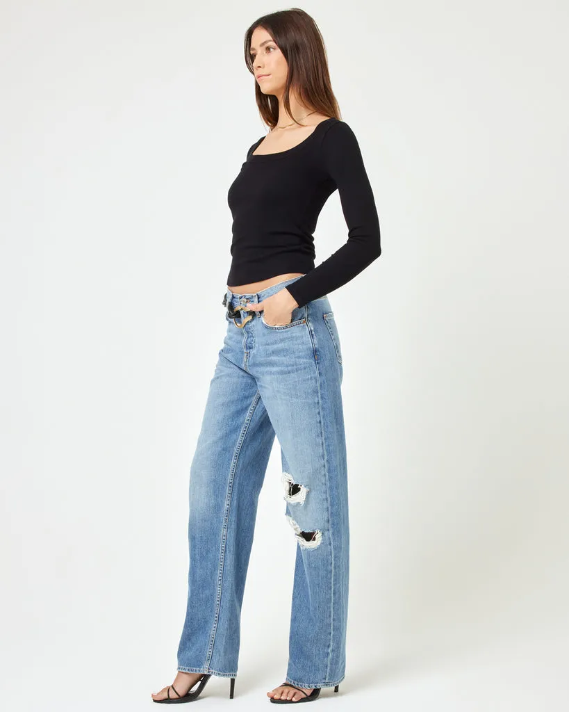 L*Space Womens Shirt Ashlyn Long Sleeve