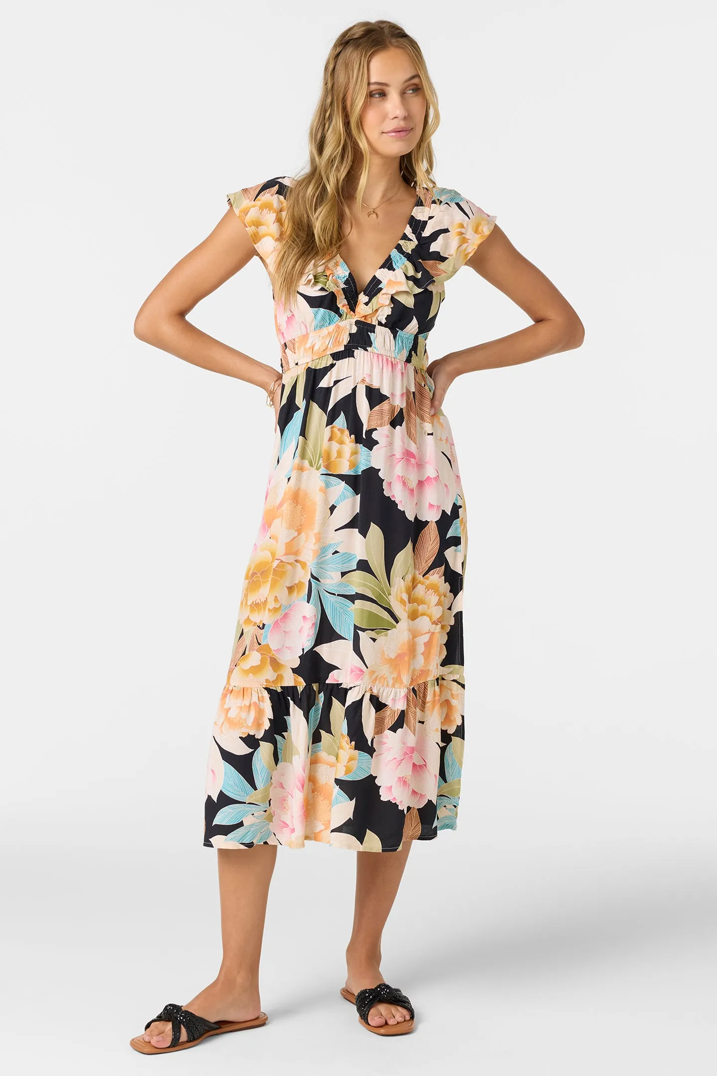 Oneill Womens Dress Zetta Midi