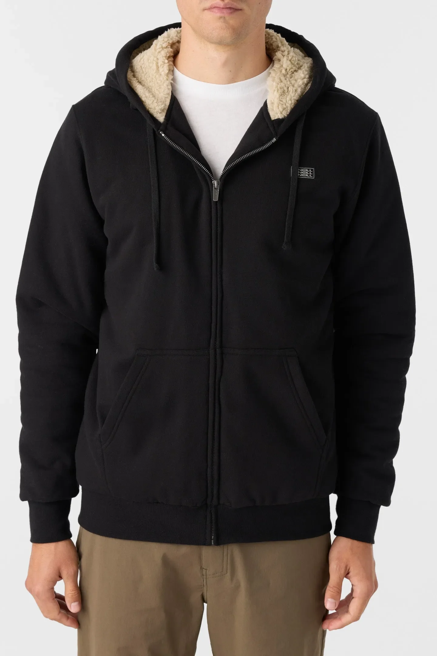 Oneill Mens Sweatshirt Fifty Two High Pile Lined Zip Fleece