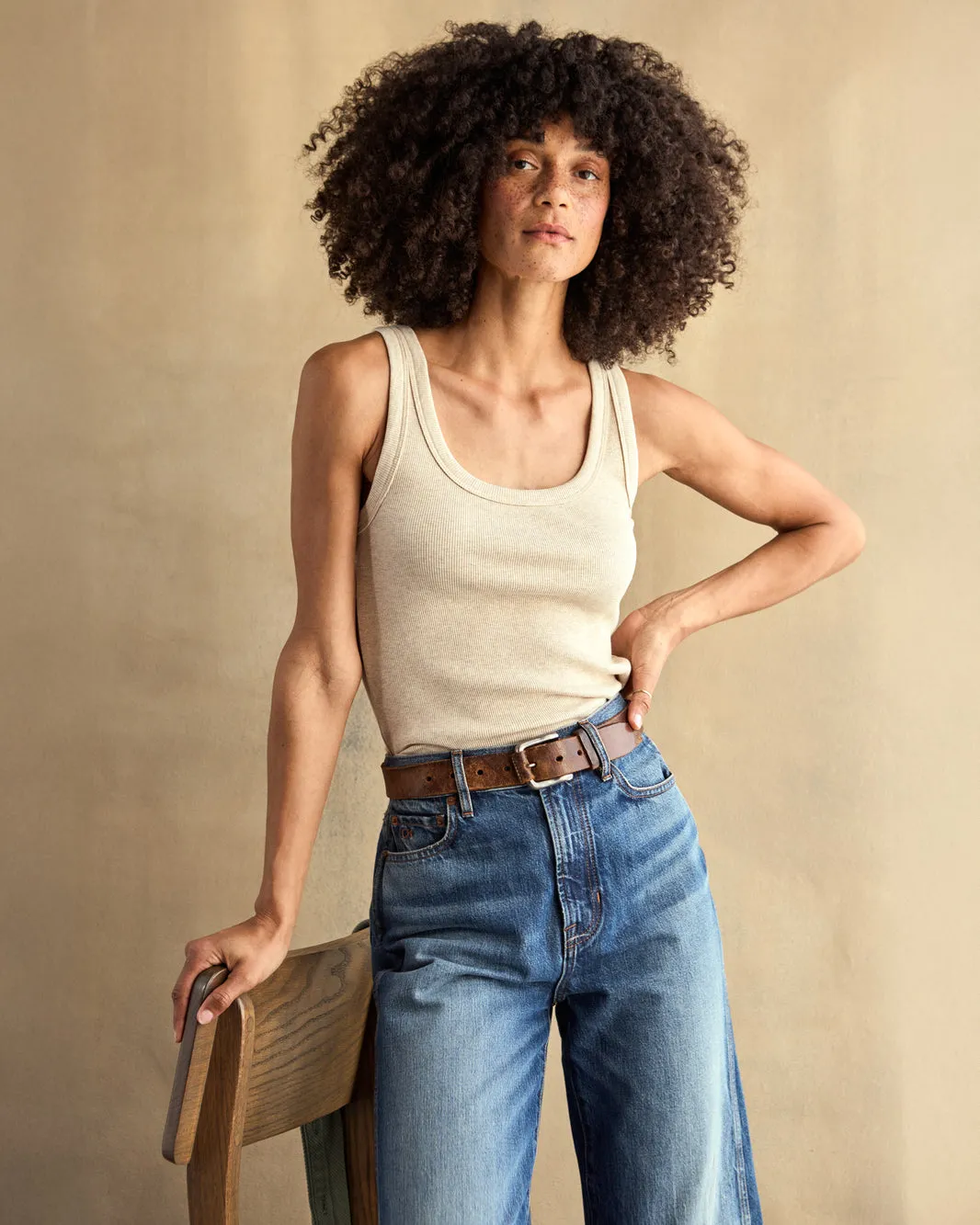 Outerknown Womens Tank Top Sojourn Ribbed