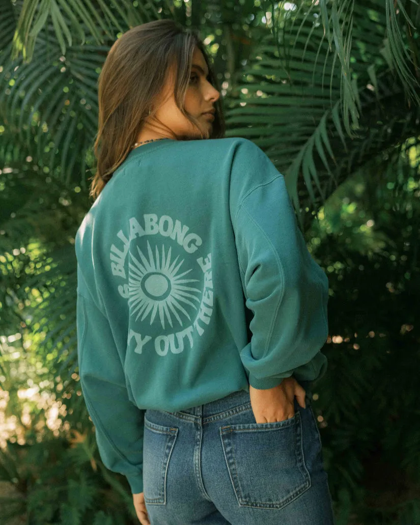 Billabong Womens Sweatshirt Time For Kendal Crewneck